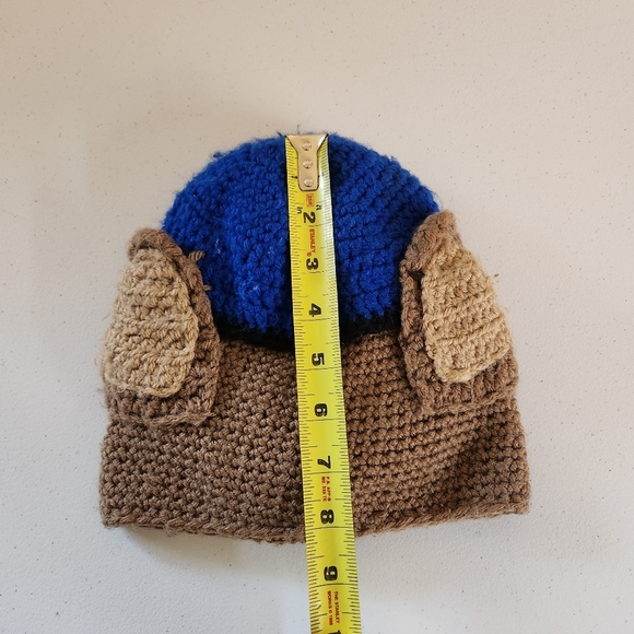 Handmade Paw Patrol Chase Crochet Winter Hat Cap Baby Toddler 12-18 months - Picture 6 of 7